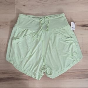 NWT FP Movement Shorts, Lemon Grass, Size Small